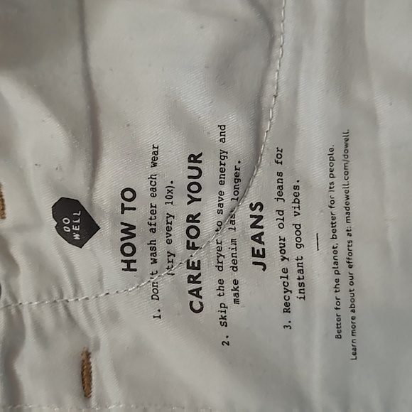 Madewell Jeans Women's sz 29T 10" High Rise Skinny Cropped Denim Jeans - Picture 14 of 16